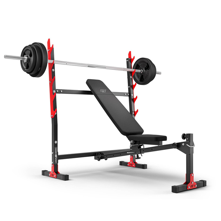 Ławka regulowana ze zintegrowanymi stojakami MH-L107 2.0 - Marbo Sport