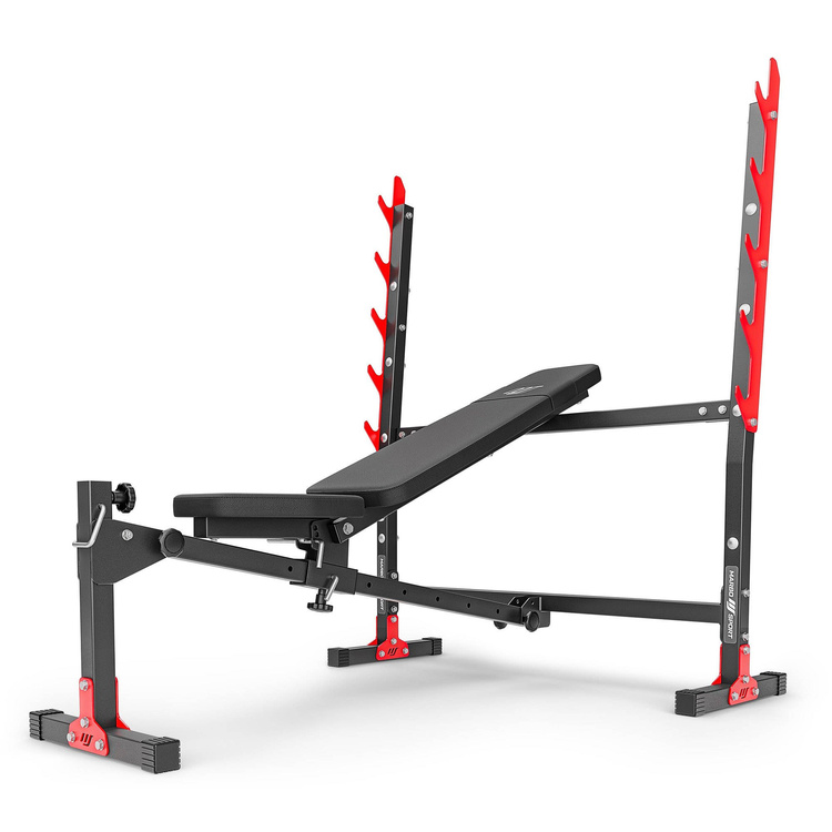 Ławka regulowana ze zintegrowanymi stojakami MH-L107 2.0 - Marbo Sport