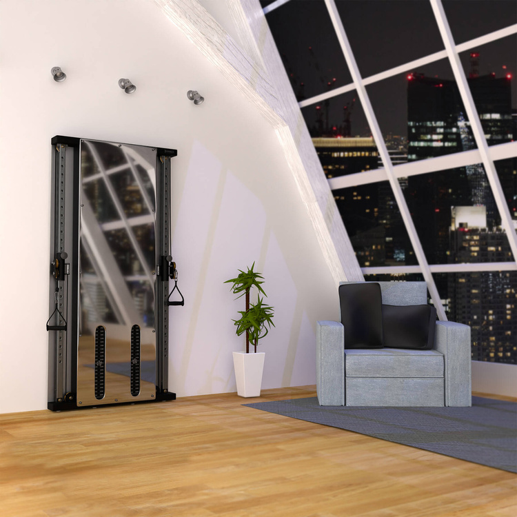 Brama przyścienna treningowa podwójna ze stosem BS302 - HMS