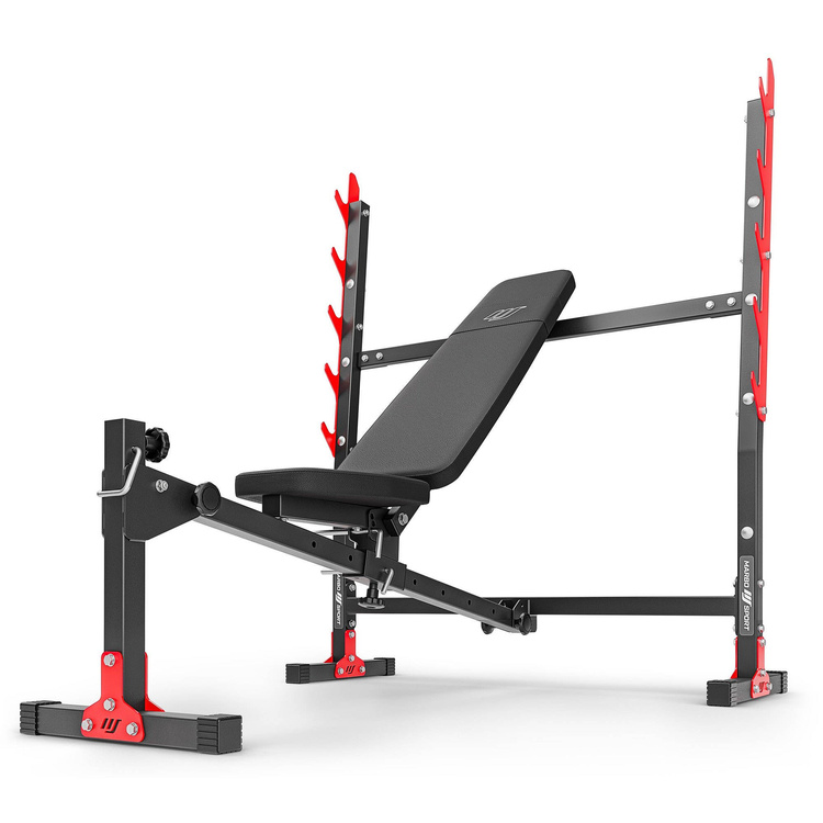 Ławka regulowana ze zintegrowanymi stojakami MH-L107 2.0 - Marbo Sport