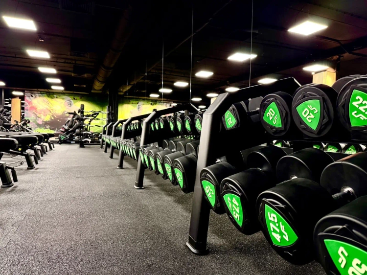 Zestaw hantli stałych poliuretanowych 1-10kg (skok co 1 kg) 110 kg -UpForm