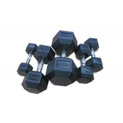 Hantla ogumowana HEX 20 kg - Bauer Fitness