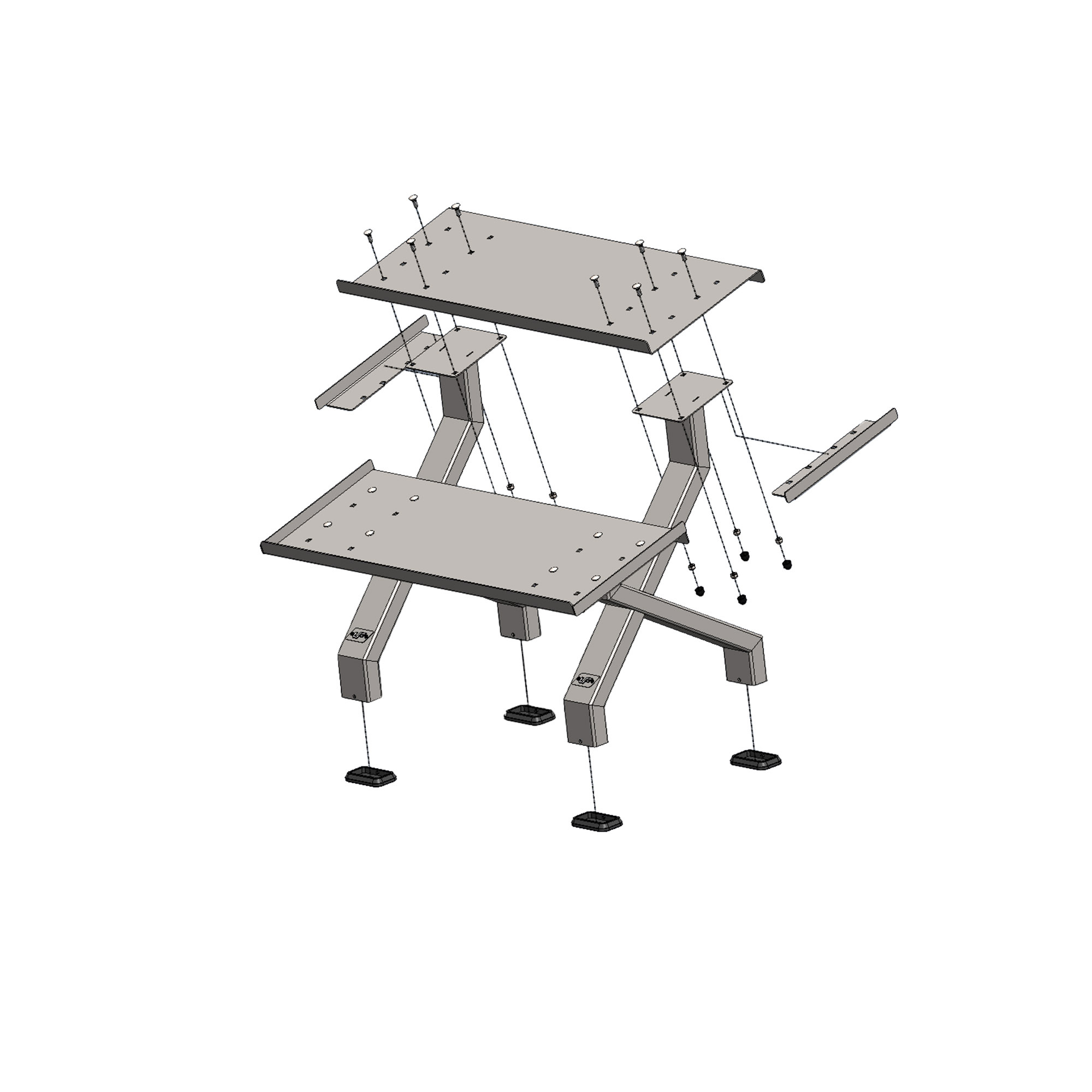 Stojak modułowy na hantle UX-S207 (1 moduł) - UpForm