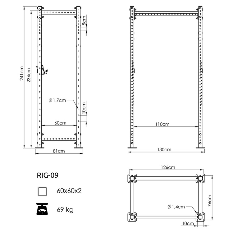 Klatka Power Cage COMPACT UFT-RIG-09 - UpForm