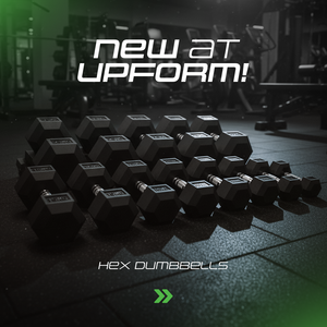 Hantla żeliwna gumowana HEX 30 kg - UpForm