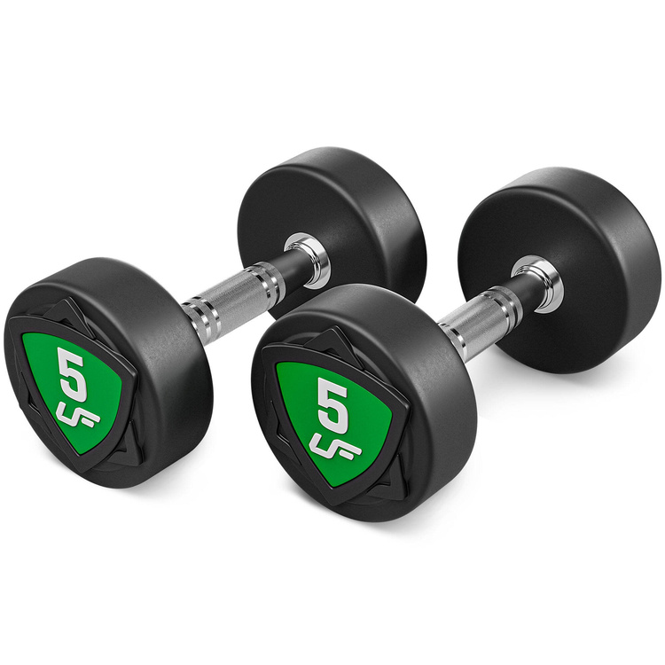 Zestaw hantli stałych poliuretanowych 2,5-25kg (skok co 2,5kg) 275kg – UpForm