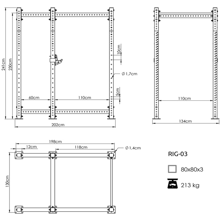 Klatka Power Cage PRO UFT-RIG-03 - UpForm