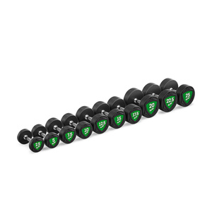 Zestaw hantli stałych poliuretanowych 2,5-25kg (skok co 2,5kg) 275kg – UpForm