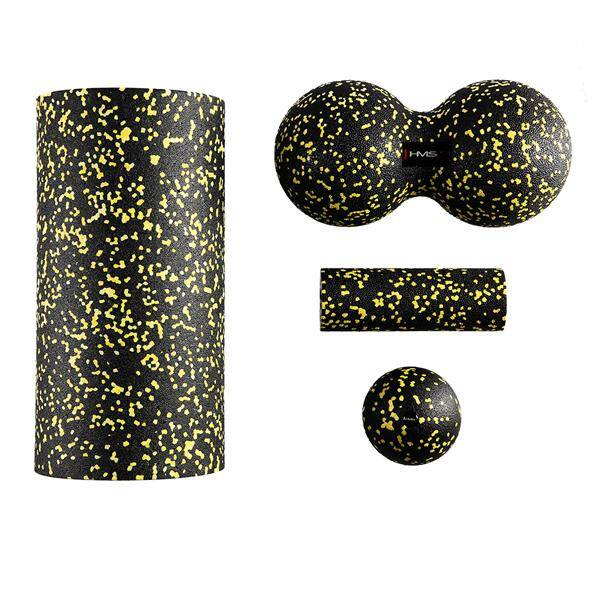Zestaw do masażu wałki i piłki FSBM04 Black-Yellow- HMS