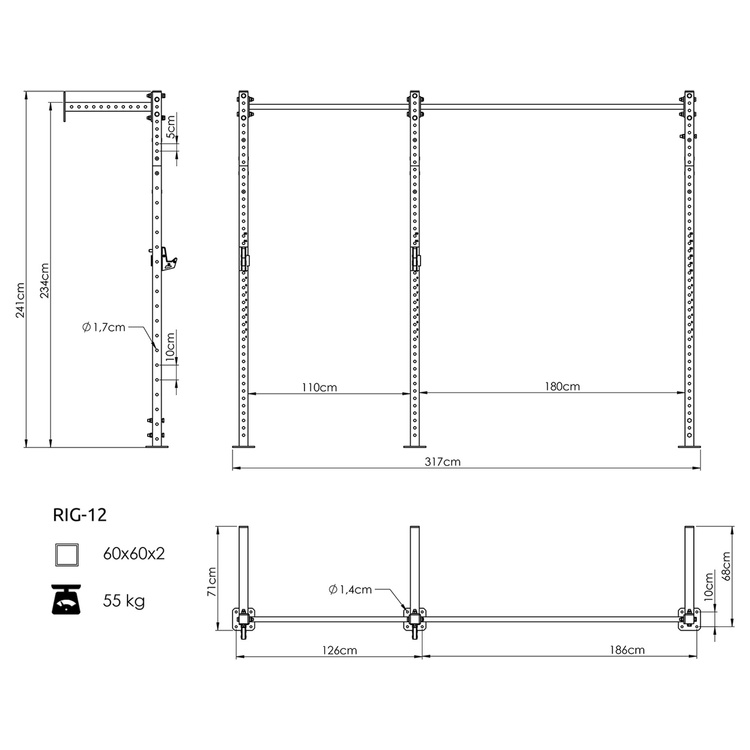 Klatka Power Cage COMPACT UFT-RIG-12 - UpForm