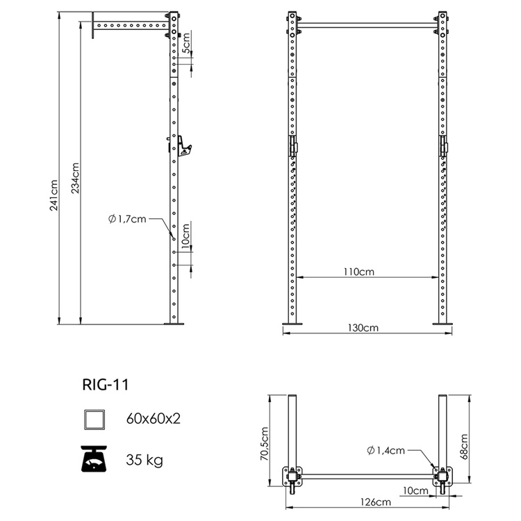 Klatka Power Cage COMPACT UFT-RIG-11 - UpForm