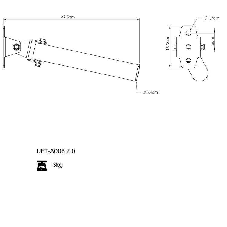 Uchwyt landmine do klatek RIG PRO 80x80 - UpForm