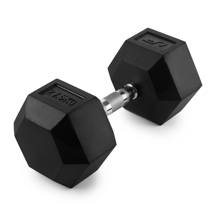 Hantla żeliwna gumowana HEX 27,5 kg - UpForm