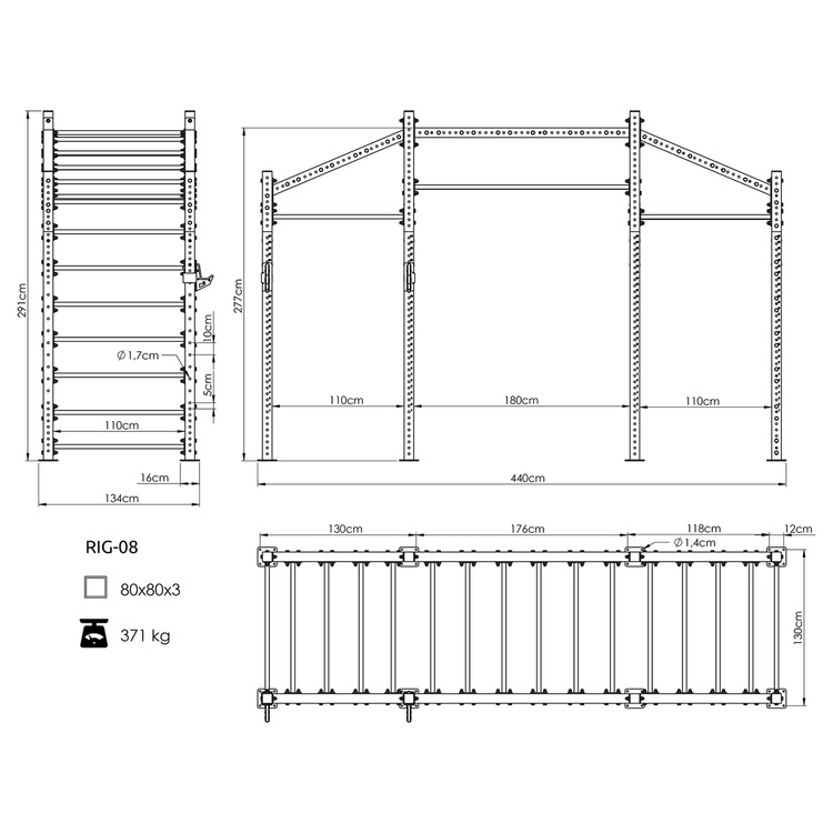 Klatka Power Cage PRO UFT-RIG-08 - UpForm